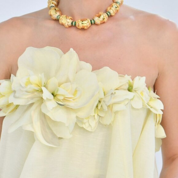 Zimmermann ILLUSTRATION strapless midi dress - Picture 3 of 14